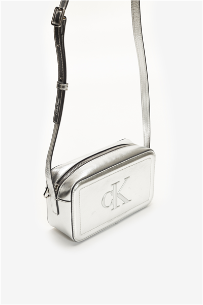 Calvin Klein Bold CK Metallic Camera Bag Kadın Mini Omuz Çantası
