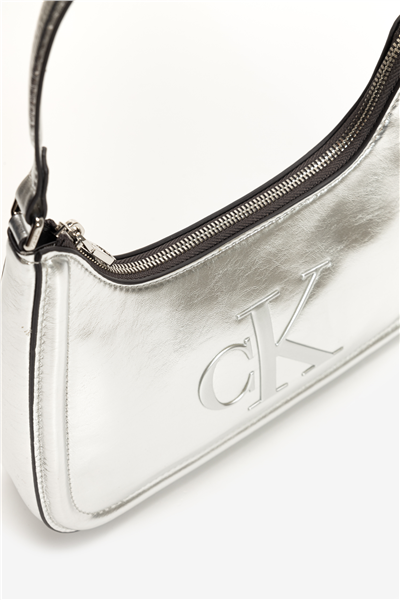 Calvin Klein Bold CK Metallic Shoulder Bag Kadın Mini Omuz Çantası