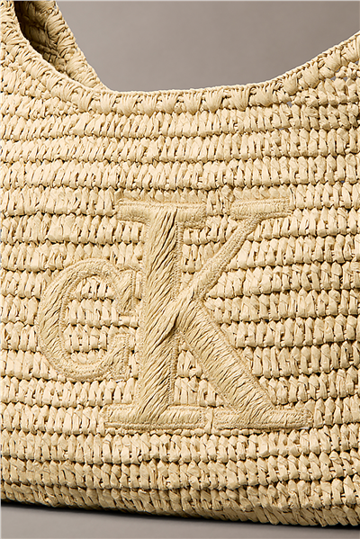 Calvin Klein Bold Ck Raffia Lg Sh Kadın Omuz Çantası