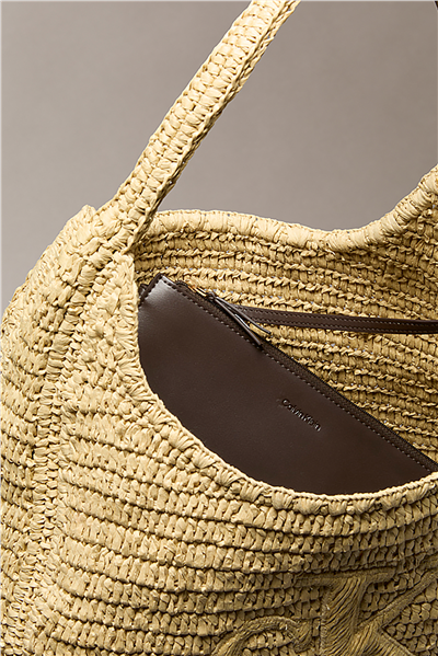 Calvin Klein Bold Ck Raffia Lg Sh Kadın Omuz Çantası