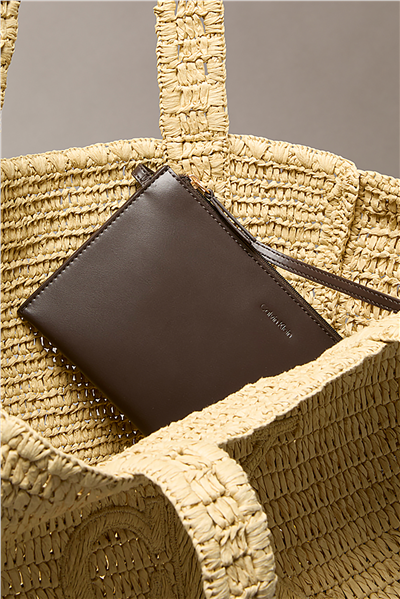 Calvin Klein Bold Ck Raffia Mediu Kadın Omuz Çantası