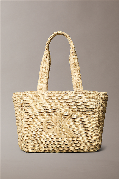 Calvin Klein Bold Ck Raffia Mediu Kadın Omuz Çantası