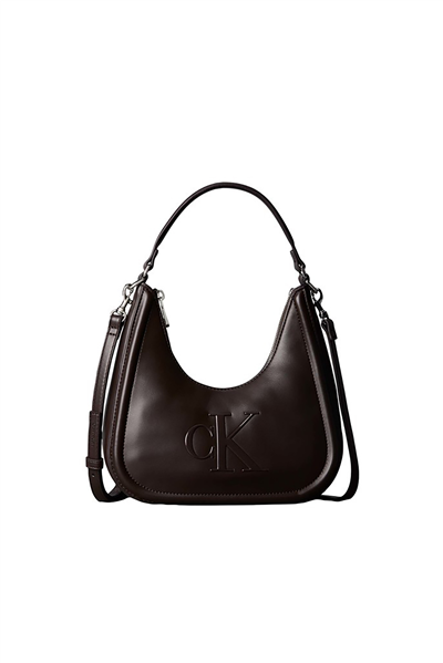 Calvin Klein Bold Ck Small Crescent Bag Kadın Mini Omuz Çantası Kahverengi