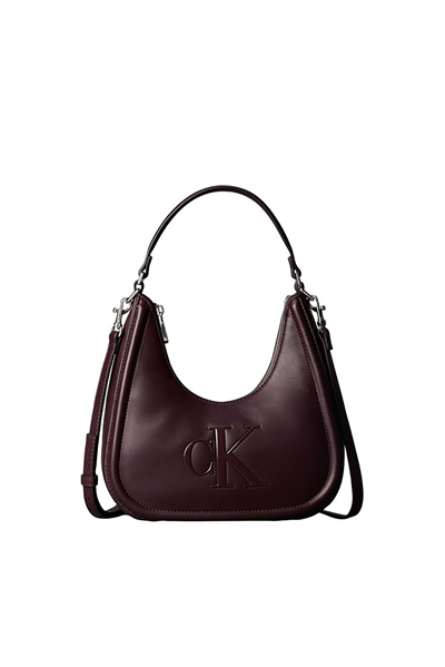 Calvin Klein Bold Ck Small Crescent Bag Kadın Mini Omuz Çantası Siyah