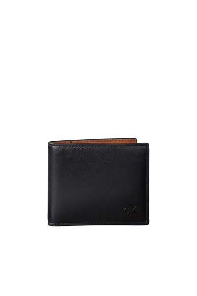 Calvin Klein Bold Ck Suede Billfold Erkek Cüzdan Siyah