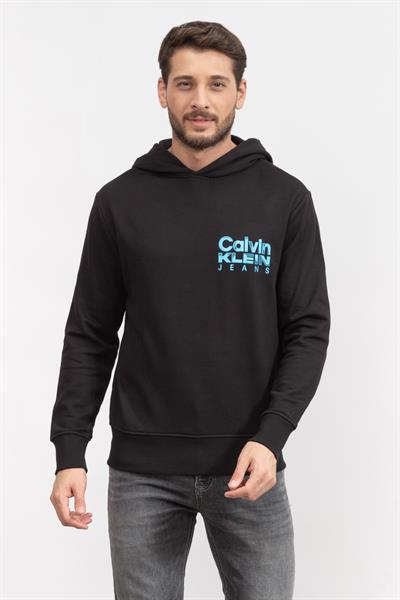 Calvin Klein Bold Color Institutional Hoody Erkek Kapüşonlu Sweatshirt