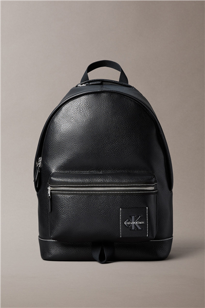 Calvin Klein Bold Pebble Round Backpack Erkek Sırt Çantası Siyah