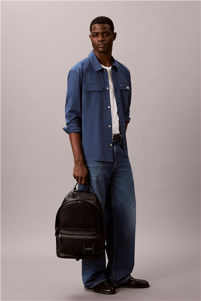 Calvin Klein Bold Pebble Round Backpack Erkek Sırt Çantası Siyah