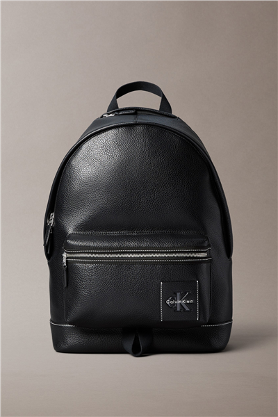 Calvin Klein Bold Pebble Round Backpack Erkek Sırt Çantası Siyah