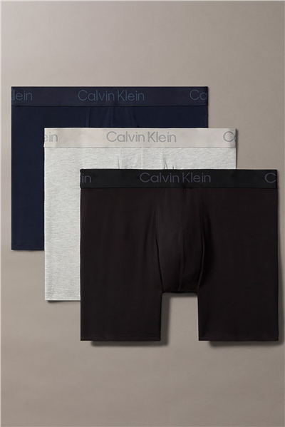 Calvin Klein Boxer Brief 3Pk Erkek 3lü Boxer Mavi