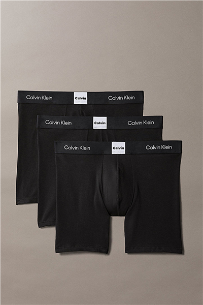 Calvin Klein Boxer Brief Erkek 3lü Boxer Siyah