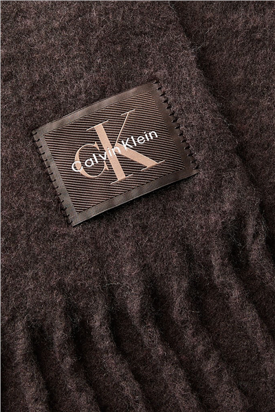 Calvin Klein Brus﻿Hed Solid HW Scarf Kadın Atkı Kahverengi