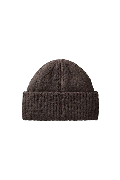 Calvin Klein Brushed Solid Chunky Rib Beanie Kadın Bere Kahverengi
