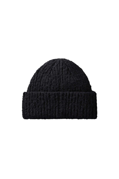 Calvin Klein Brushed Solid Chunky Rib Beanie Kadın Bere Siyah