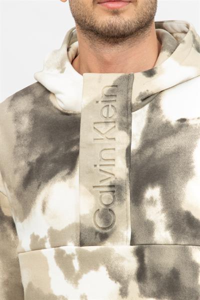 Calvin Klein Camo Aop Half Zip Erkek Fermuarlı Sweatshirt