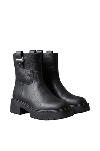 Calvin Klein Chunky Ankle Boot Lth Hdw Kadın Bot Siyah