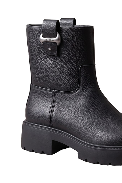 Calvin Klein Chunky Ankle Boot Lth Hdw Kadın Bot Siyah