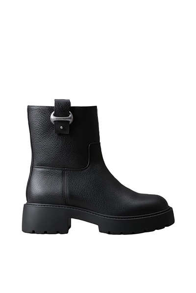Calvin Klein Chunky Ankle Boot Lth Hdw Kadın Bot Siyah