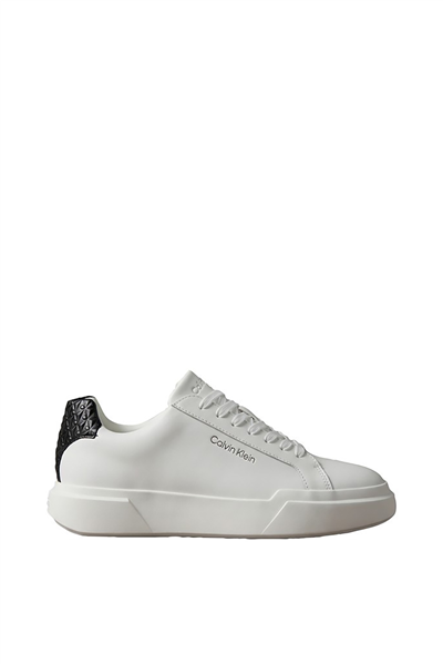 Calvin Klein Chunky Cups Laceup Lth Aop Bt Erkek Sneaker Beyaz