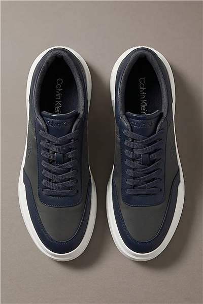 Calvin Klein Chunky Cups Laceup Oxf Mix Mat Erkek Sneaker Siyah