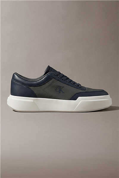 Calvin Klein Chunky Cups Laceup Oxf Mix Mat Erkek Sneaker Siyah