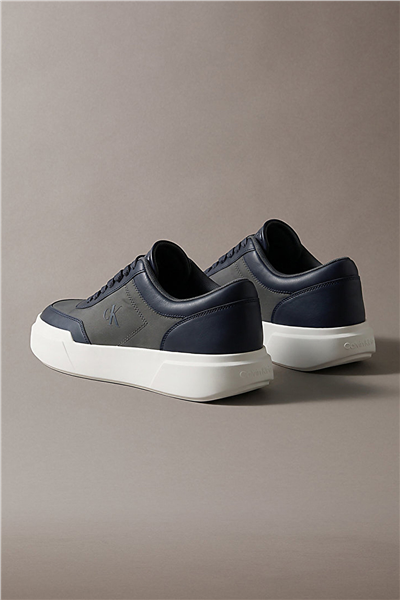 Calvin Klein Chunky Cups Laceup Oxf Mix Mat Erkek Sneaker Siyah