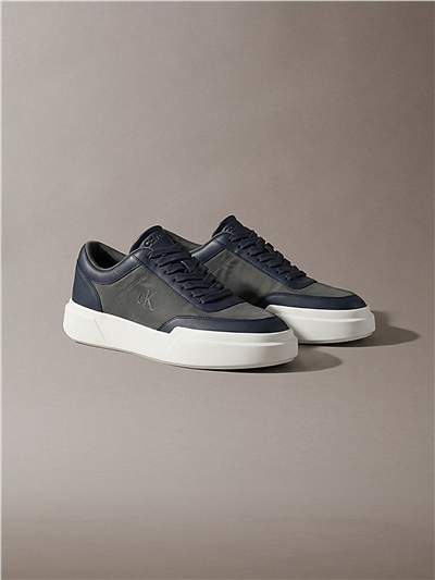 Calvin Klein Chunky Cups Laceup Oxf Mix Mat Erkek Sneaker Siyah