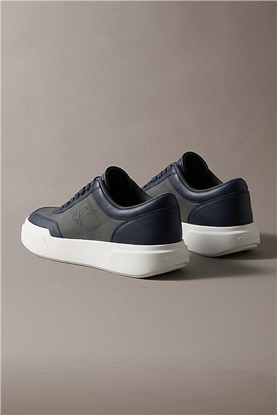 Calvin Klein Chunky Cups Laceup Oxf Mix Mat Erkek Sneaker Siyah
