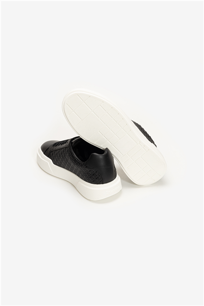 Calvin Klein Chunky Cupsole Laceup Lth Aop Kadın Sneaker