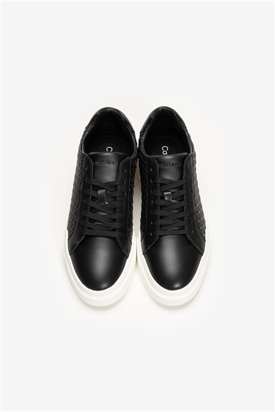 Calvin Klein Chunky Cupsole Laceup Lth Aop Erkek Sneaker