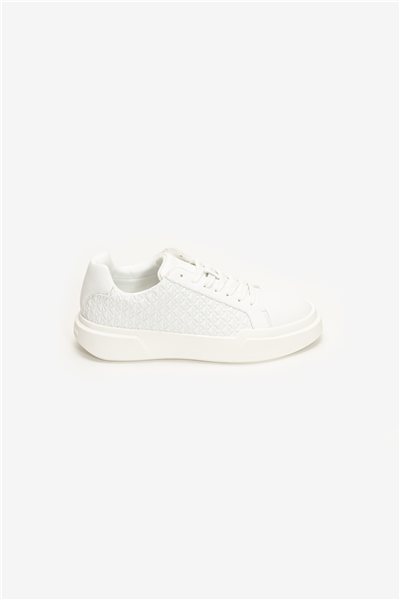Calvin Klein Chunky Cupsole Laceup Lth Aop Kadın Sneaker