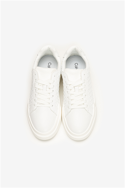 Calvin Klein Chunky Cupsole Laceup Lth Aop Kadın Sneaker
