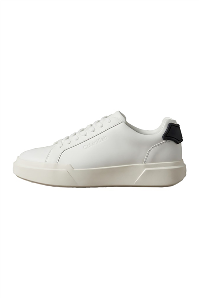 Calvin Klein Chunky Cupsole Laceup Rub Bt Lth Erkek Sneaker Beyaz