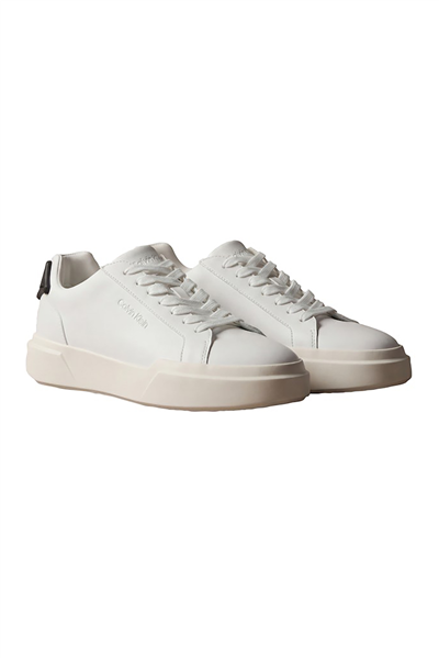 Calvin Klein Chunky Cupsole Laceup Rub Bt Lth Erkek Sneaker Beyaz