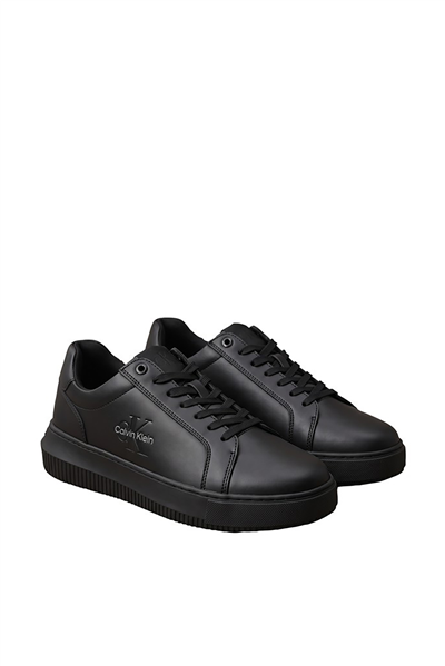 Calvin Klein Chunky Cupsole Mono Lth Erkek Sneaker Siyah