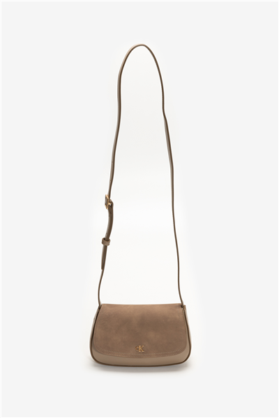 Calvin Klein CK Brushed Flap Camera Bag Kadın Mini Omuz Çantası