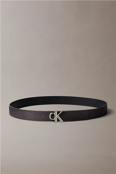 Calvin Klein Ck Buckle Tumbled 35Mm Adj/Rev Erkek Kemer