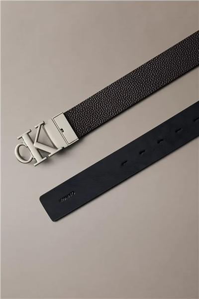 Calvin Klein Ck Buckle Tumbled 35Mm Adj/Rev Erkek Kemer