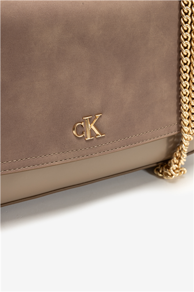 Calvin Klein CK Conv Chain Brushed Medium Bag Kadın Mini Omuz Çantası