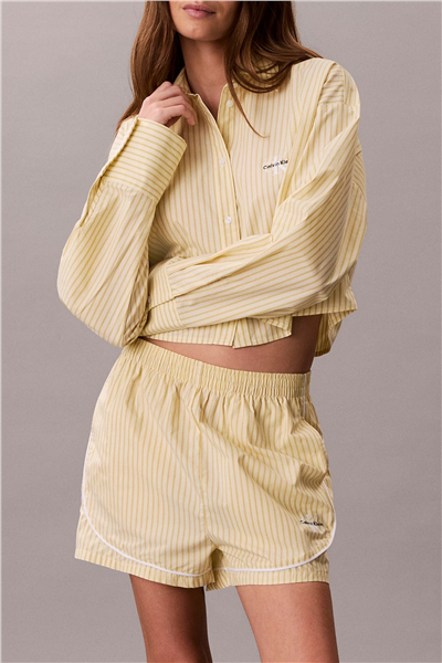 Calvin Klein Ck Graphic Poplin Tr Kadın Pijama Altı Beyaz