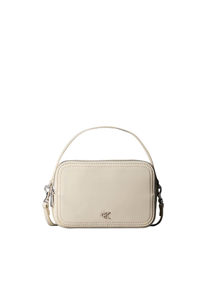 Calvin Klein Ck Hardware Camera Bag Kadın Mini Omuz Çantası Bej