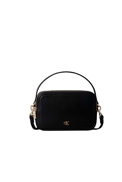 Calvin Klein Ck Hardware Camera Bag Kadın Mini Omuz Çantası Siyah