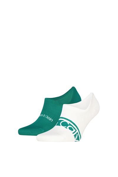 Calvin Klein Ck Men Footie HC 2P Logo Strip Erkek 2li Çorap