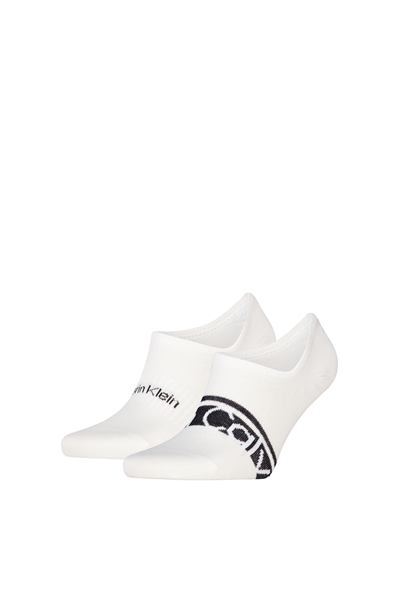 Calvin Klein Ck Men Footie HC 2P Logo Strip Erkek 2li Çorap
