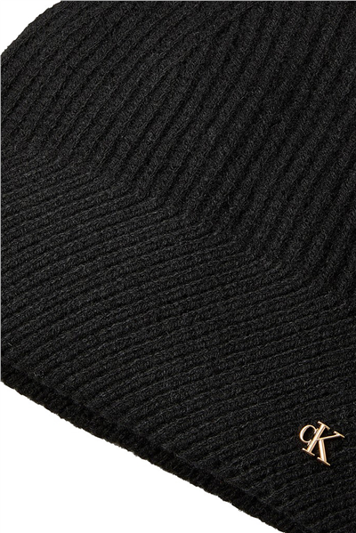 Calvin Klein Ck Metal Beanie + Scarf Giftset Kadın Atkı+Bere Siyah
