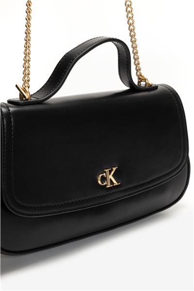 Calvin Klein CK Top Handle With Chain Bag Kadın Mini Omuz Çantası