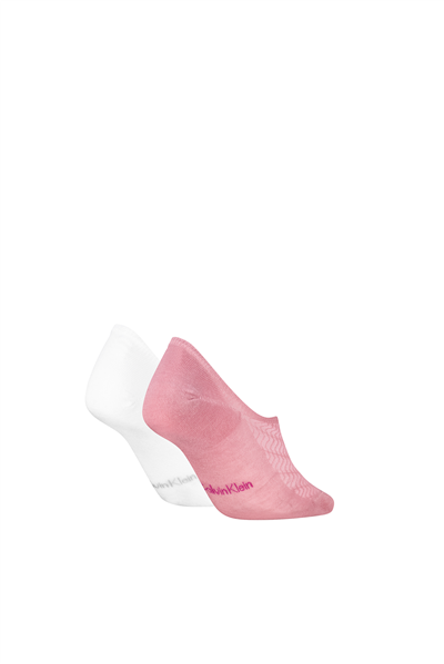 Calvin Klein Ck Women Footie HC 2P Structur Kadın 2li Çorap