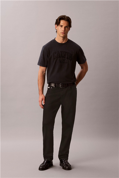 Calvin Klein Classic Taper Ck Cl Black Jean Erkek Jean Pantolon Siyah