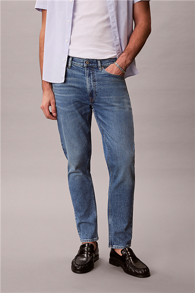 Calvin Klein Classic Taper Klein Erkek Jean Pantolon Mavi