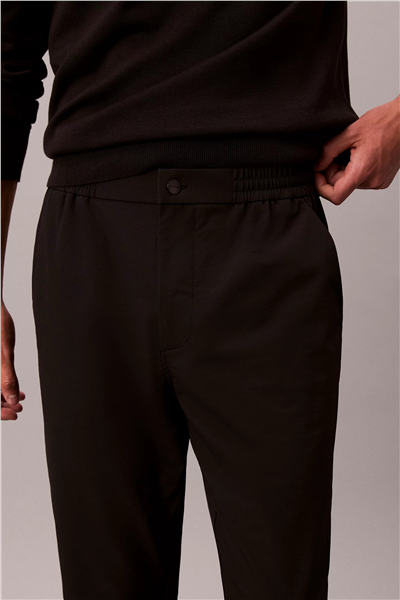 Calvin Klein Classic Tech Elastic Erkek Jogger Pantolon Siyah
